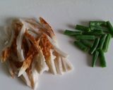 インゲンと焼きちくわのナムル作り方1写真