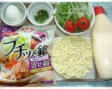サラダのようなマヨ玉あつあつラーメン鍋♪作り方1写真