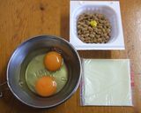 納豆オムレツ作り方1写真