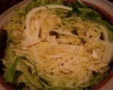 春キャベツと鶏ムネ肉のチーズ蒸し鍋～♪作り方4写真