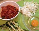 ★簡単★胡瓜と玉子のキムチスープ！作り方1写真