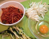 ★簡単★胡瓜と玉子のキムチスープ！作り方1写真