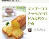 マンゴーココナッツのトロピカルパウンド✿作り方9写真