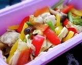 ｼﾘｺﾝｽﾁｰﾏｰ鶏肉と温野菜　柚子風味作り方4写真