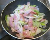 風邪予防に♫簡単白ネギベーコンバター醤油作り方3写真