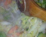 芽キャベツと白菜ミルクスープ♪胃腸風邪に作り方5写真