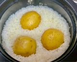 米と酒の蒸気で蒸す極上じゃがいもご飯作り方3写真