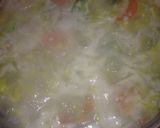 芽キャベツと白菜ミルクスープ♪胃腸風邪に作り方7写真