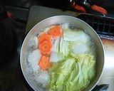 白菜と大根のﾄﾛﾘ蟹あんかけ(^^)作り方3写真