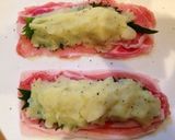 薄切り肉でボリューム満点！ポテトンカツ♡作り方6写真