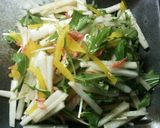 簡単!! ダブル大根と水菜のサラダ♪作り方7写真