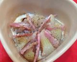 【簡単】丸ごと玉ねぎとベーコンのグラタン作り方3写真