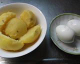 ゆで卵入りコロッケ作り方1写真