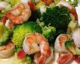 麺つゆでエビとブロッコリー炒め作り方6写真