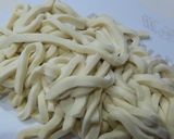 足で踏んで~手打ちうどん作り方7写真