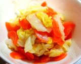 お弁当に☆レンジで簡単♪梅昆布和え作り方5写真