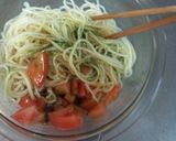 素麺でトマトとバジルのカッペリーニ作り方5写真