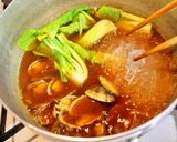 プチッと鍋で♡アサリと青梗菜の春雨スープ作り方3写真