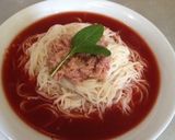 簡単3分で完成★ツナとトマト冷製そうめん作り方3写真