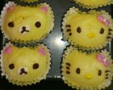 HMでデコ☆コリラックマ★キティ蒸しパン作り方9写真