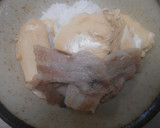 豚ばら肉と豆腐ときのこ煮の丼ぶり作り方9写真
