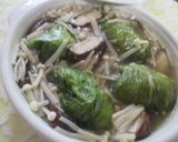お手軽ロールレタスと茸の食べるスープ作り方7写真