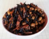 ひじきの煮物で豆腐ハンバーグ★作り方1写真