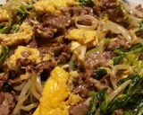 簡単♪お肉を照り良く☆豆苗もやし炒め♪作り方8写真