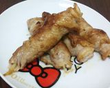 簡単美味しいネギ味噌巻き作り方6写真