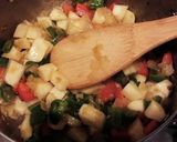 野菜たくさんチキンのトマト煮込み作り方4写真