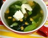 ワカメとコーンの中華スープ作り方3写真