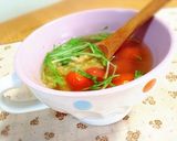材料３つ♬玄米とトマトの健康スープ作り方8写真