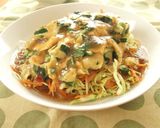 たっぷり野菜！ニラ玉あんかけサラダ作り方12写真