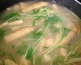 空芯菜の新芽の♡お味噌汁作り方2写真