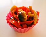 お弁当♪人参と椎茸軸(しめじ)のきんぴら作り方4写真