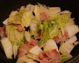 白菜とベーコンの塩焼きそば作り方2写真