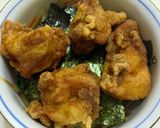 一緒にほおばると幸せ！きんぴら唐揚げ丼作り方5写真