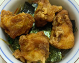 一緒にほおばると幸せ！きんぴら唐揚げ丼作り方5写真
