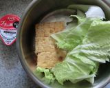 海苔・絹揚げ・白菜のプチッとキムチスープ作り方1写真
