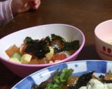 アボカドと漬けサラダどんぶり作り方6写真