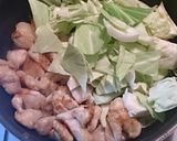 鶏むね肉と春キャベツの甘辛味噌炒め♥作り方7写真