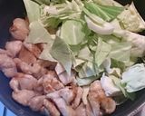 鶏むね肉と春キャベツの甘辛味噌炒め♥作り方7写真