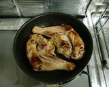 ★鶏骨付きもも肉の甘辛い＊照焼チキン＊♪作り方4写真