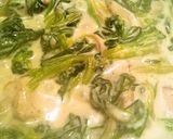 鶏ももとほうれん草の半熟卵グラタン♪作り方7写真