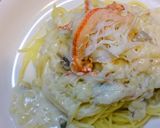 蟹のクリームパスタ作り方7写真