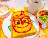 簡単かわいい♡ドキンちゃんチーズトースト作り方2写真