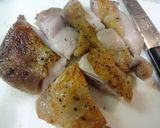 パリっとジューシー♪鶏もも肉の重し焼き作り方10写真