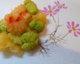 春だよ♪そら豆と海老の小さいかき揚げ❀作り方5写真