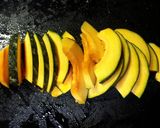 給食menu*南瓜のそぼろあんかけ作り方1写真