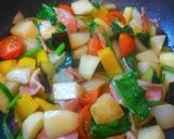 カレー味★スパニッシュオムレツ作り方4写真